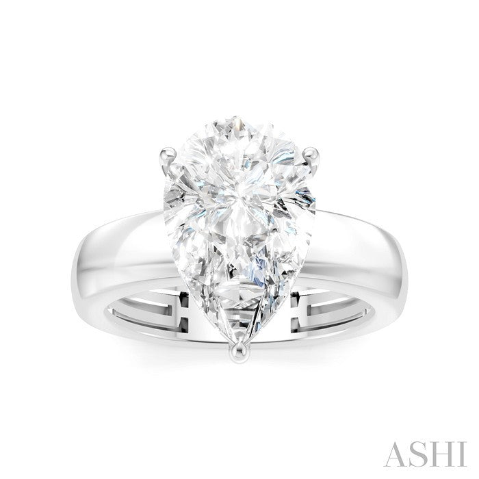 Pear Shape Semi-Mount Diamond Engagement Ring