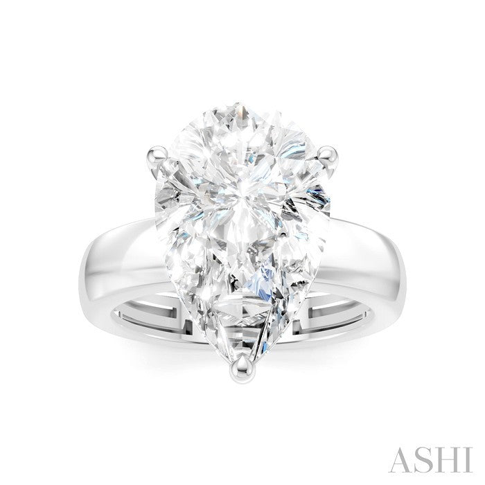 Pear Shape Semi-Mount Diamond Engagement Ring