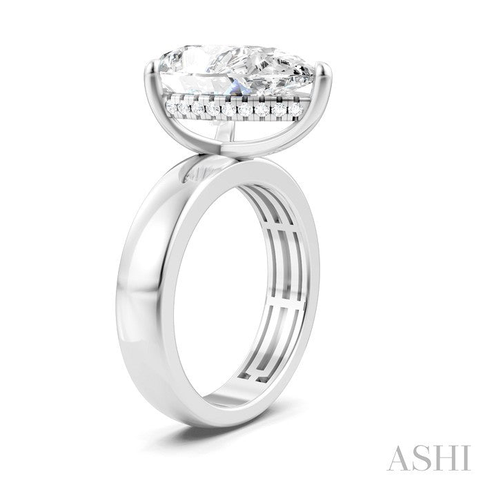 Pear Shape Semi-Mount Diamond Engagement Ring