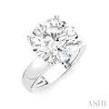 Round Shape Semi-Mount Diamond Engagement Ring
