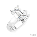 Emerald Shape Semi-Mount Diamond Engagement Ring