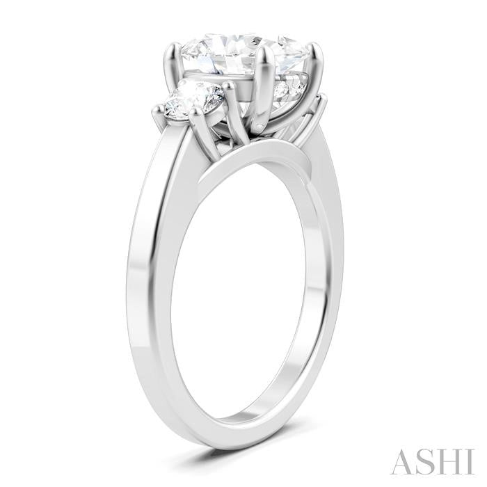 Oval Shape Semi-Mount Diamond Engagement Ring