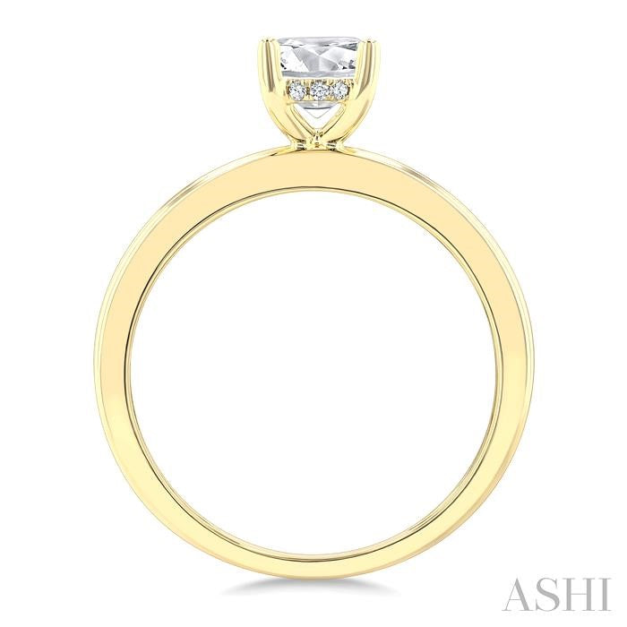 Oval Shape Semi-Mount Diamond Engagement Ring