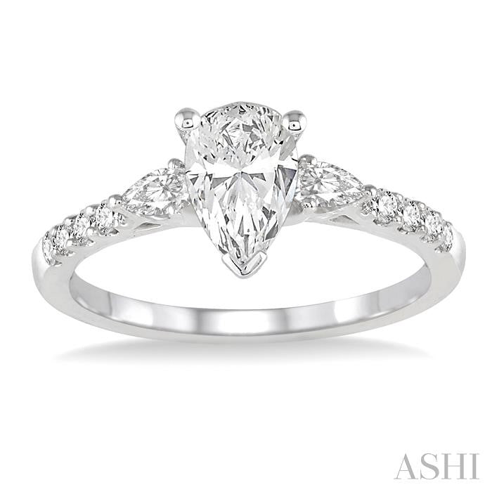 Pear Shape Diamond Engagement Ring