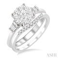 Round Shape Lovebright Diamond Wedding Set