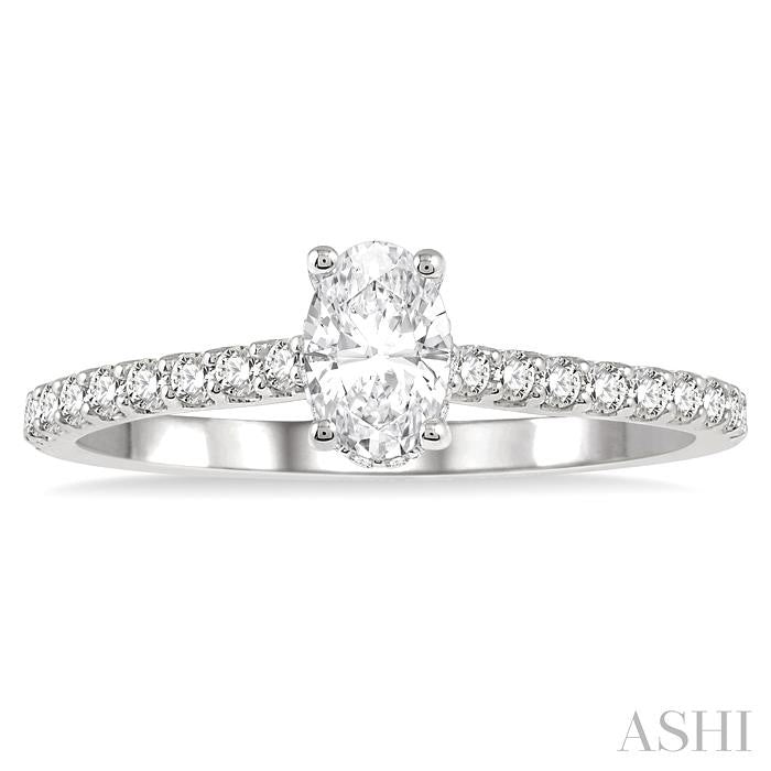 Oval Shape Diamond Engagement Ring