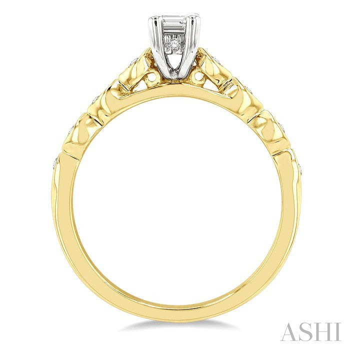 Emerald Shape Diamond Engagement Ring