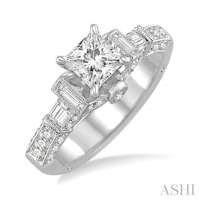 Princess Shape Diamond Engagement Ring