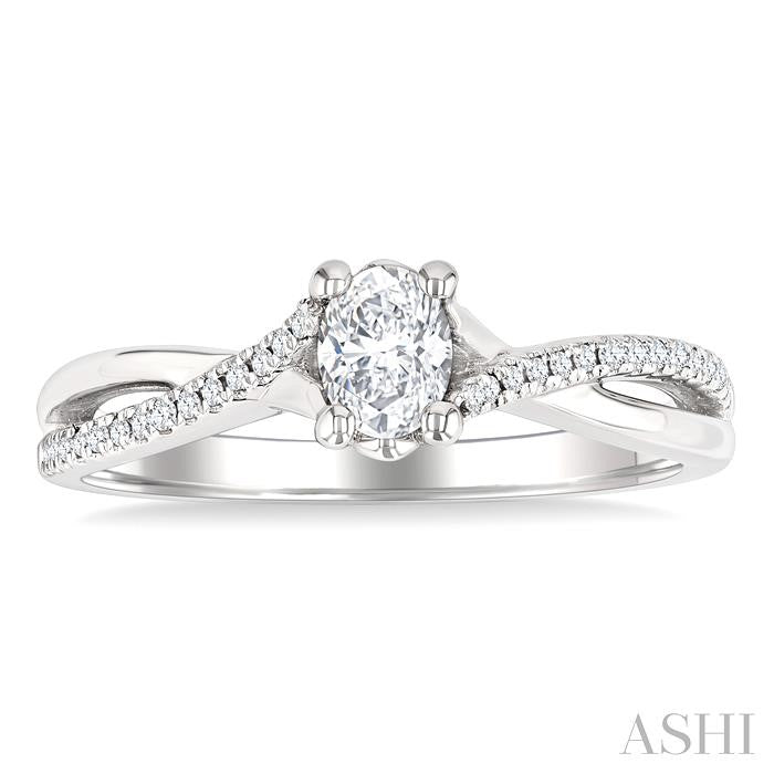 Oval Shape Diamond Engagement Ring