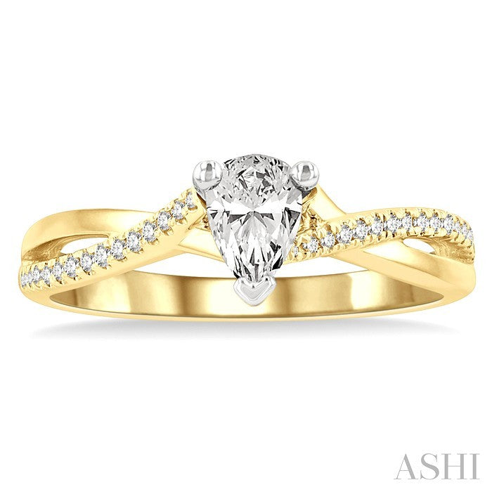 Pear Shape Diamond Engagement Ring