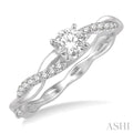Round Shape Diamond Engagement Ring