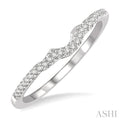 Curved Diamond Wedding Band