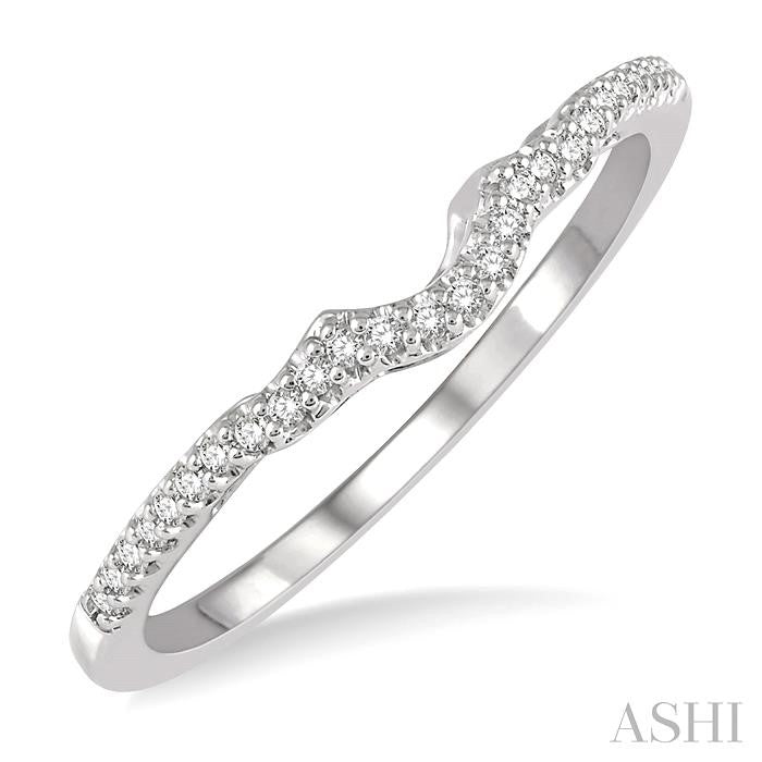 Curved Diamond Wedding Band