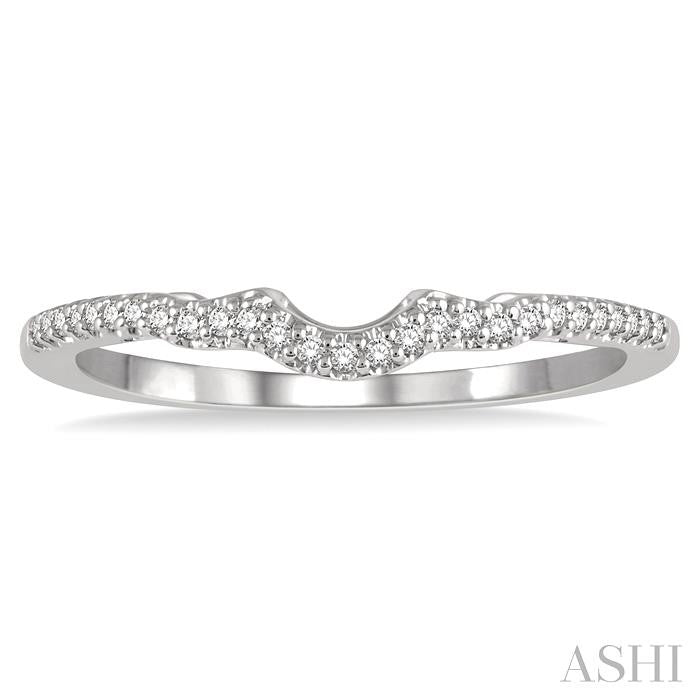 Curved Diamond Wedding Band
