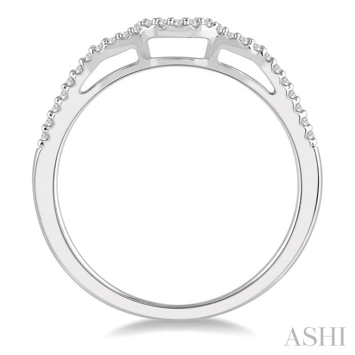 Curved Diamond Wedding Band