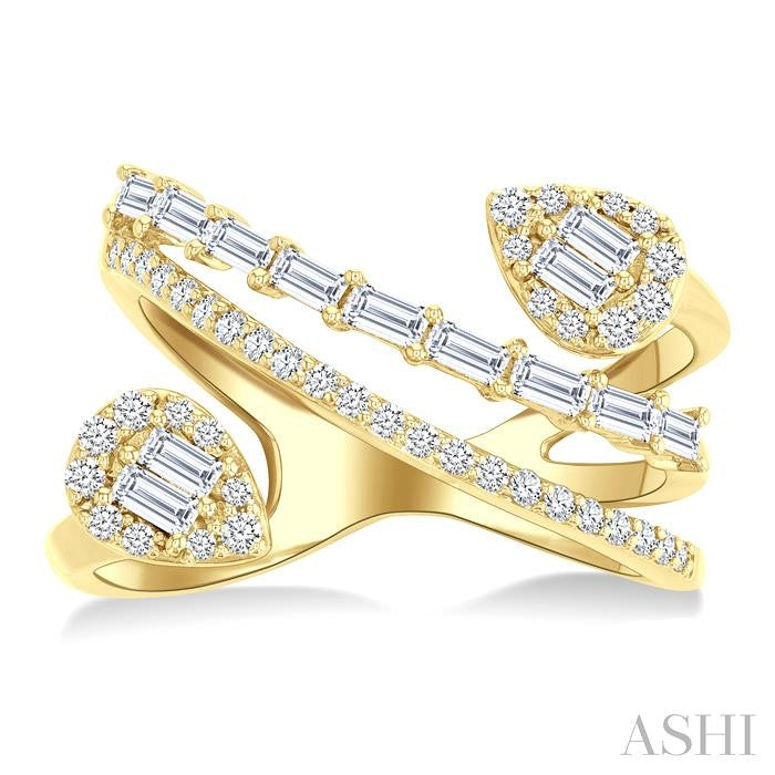 Pear Shape Fusion Diamond Fashion Ring