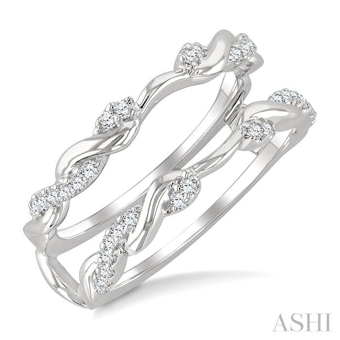 Twisted Diamond Insert Ring