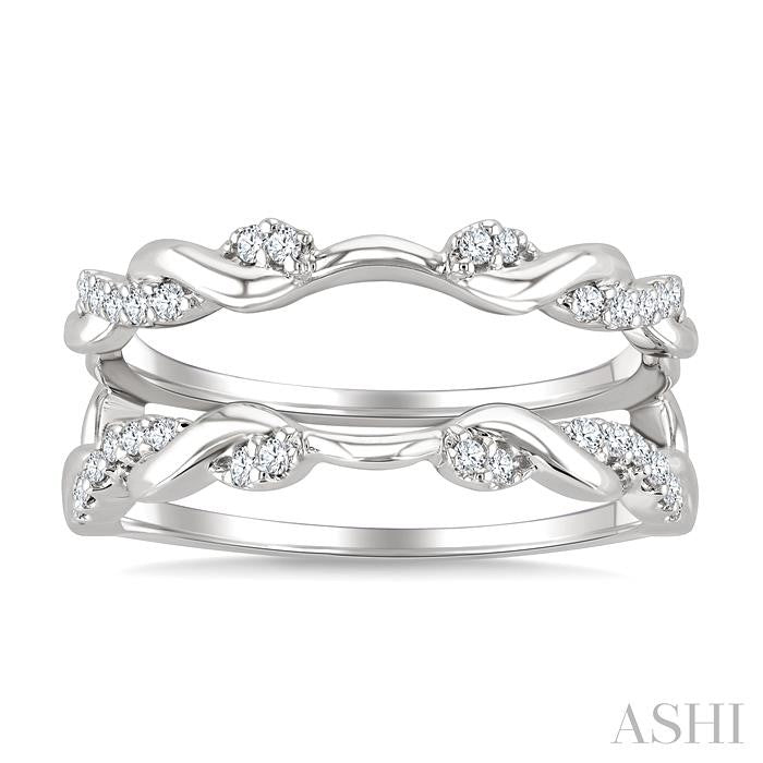 Twisted Diamond Insert Ring