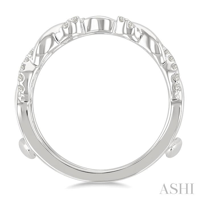 Twisted Diamond Insert Ring