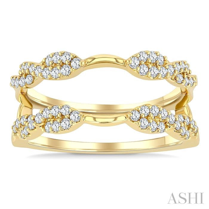 Twisted Diamond Insert Ring