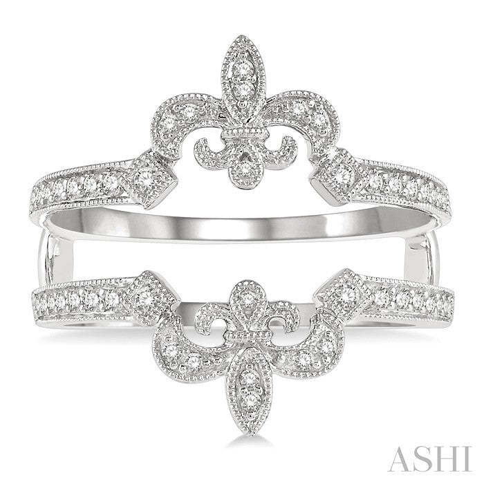 Fleur De Lis Diamond Insert Ring