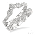 Chevron Diamond Insert Ring