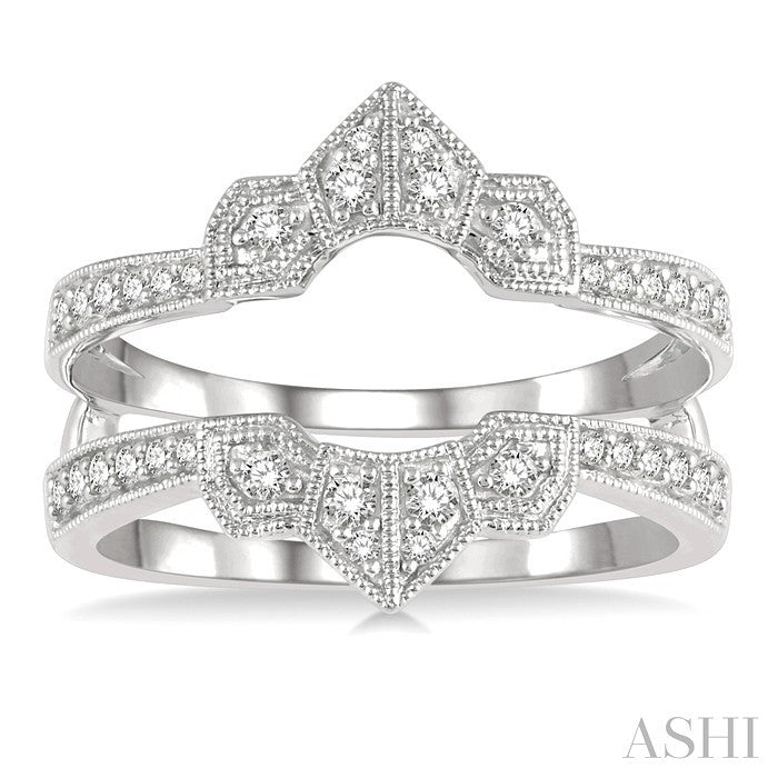 Chevron Diamond Insert Ring