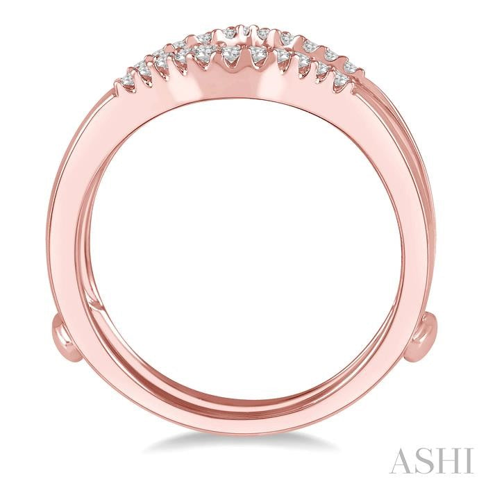 Chevron Baguette Diamond Insert Ring