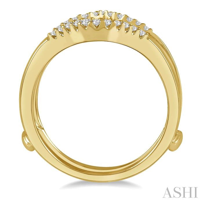 Chevron Baguette Diamond Insert Ring