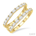 Baguette Diamond Insert Ring