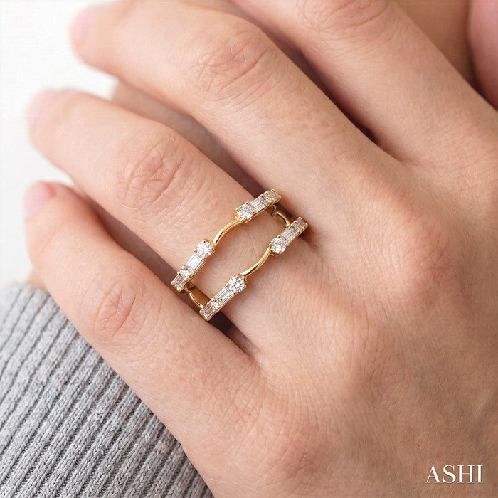 Baguette Diamond Insert Ring