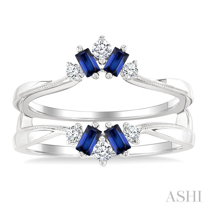 Gemstone & Diamond Insert Ring