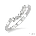 Curved Diamond Wedding Band