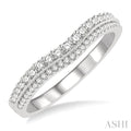 Curved Diamond Wedding Band