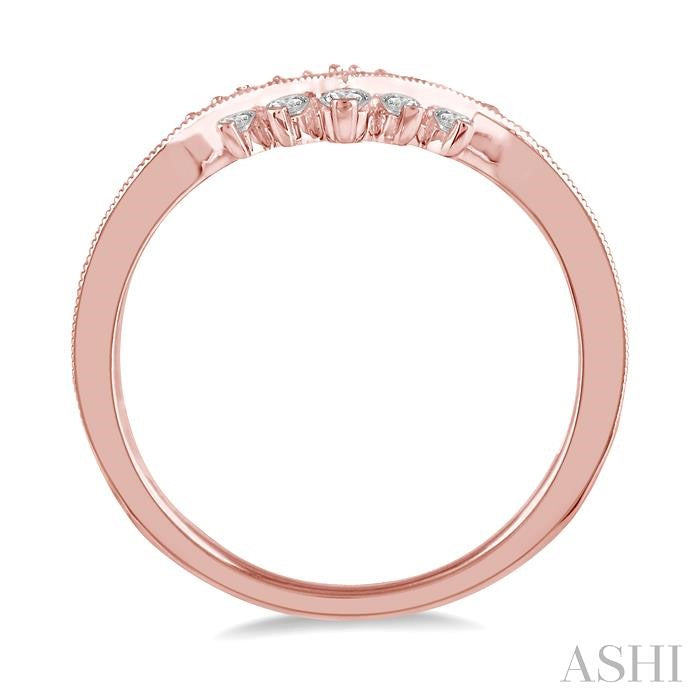 Chevron Diamond Wedding Band