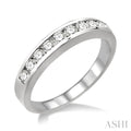Channel Set Diamond Wedding Band