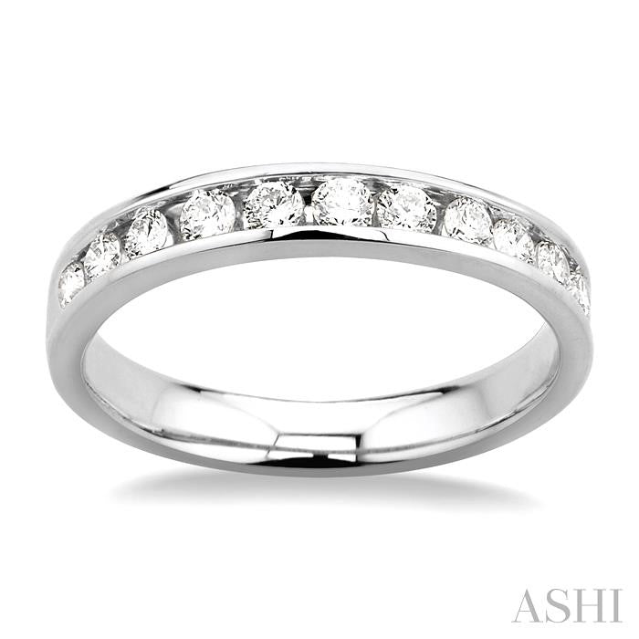 Channel Set Diamond Wedding Band