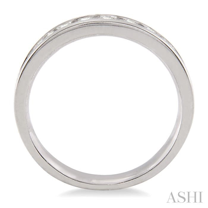 Channel Set Diamond Wedding Band