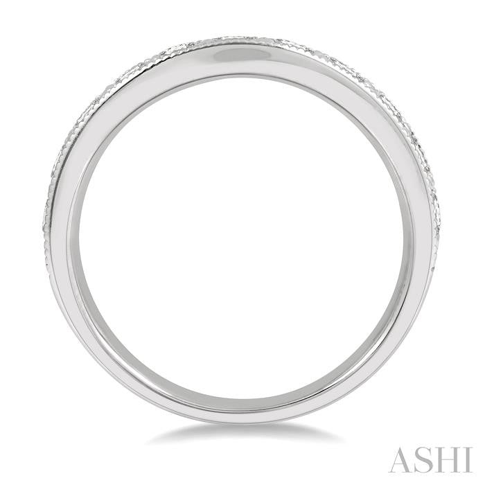Curved Diamond Wedding Band