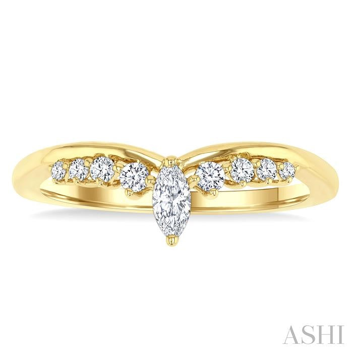 Chevron Diamond Fashion Ring
