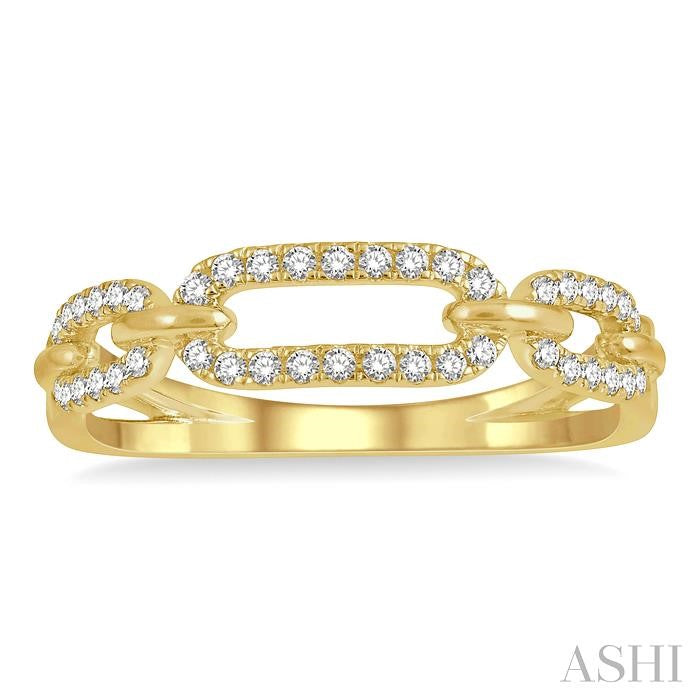Paperclip Diamond Fashion Ring
