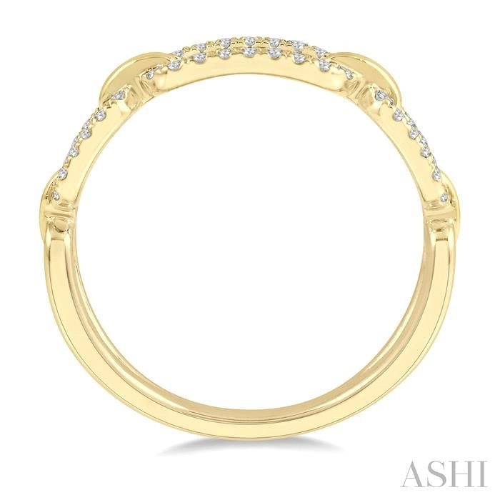 Paperclip Diamond Fashion Ring
