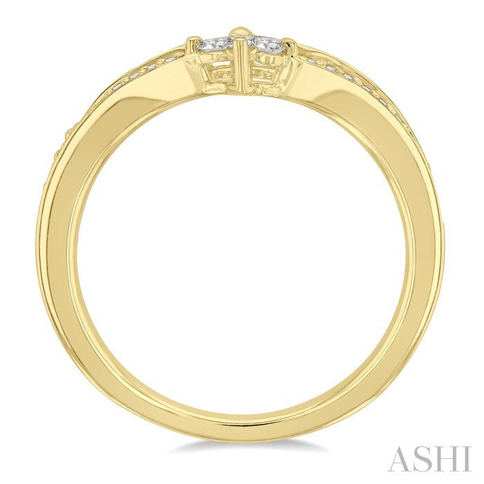 Chevron Diamond Fashion Ring