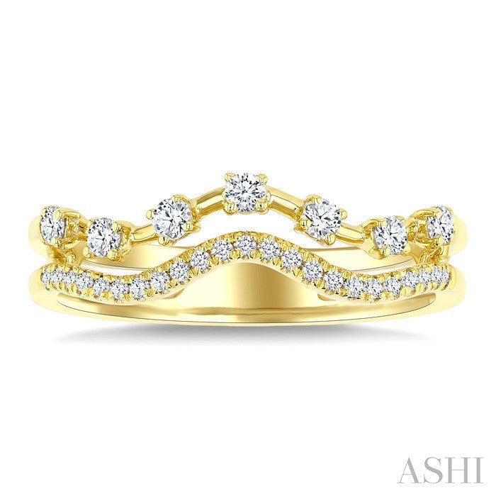 Double Row Diamond Fashion Band