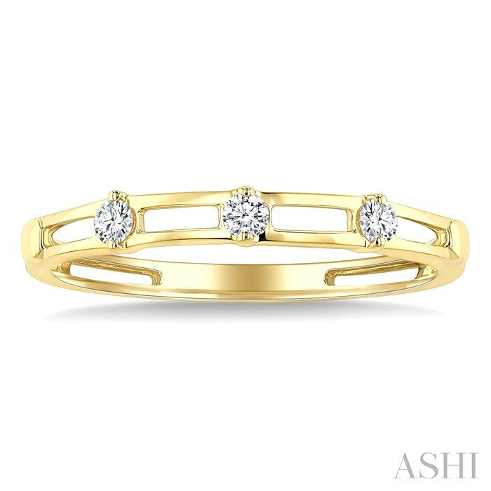 Stackable Open Link Diamond Fashion Band