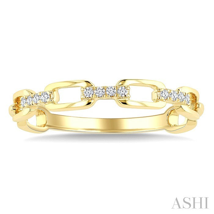 Stackable Open Link Diamond Fashion Band
