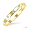 Flush Bezel Set Diamond Fashion Band