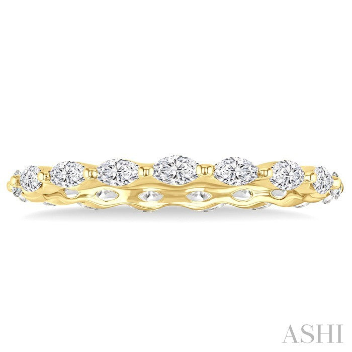 Marquise Shape Eternity Diamond Wedding Band