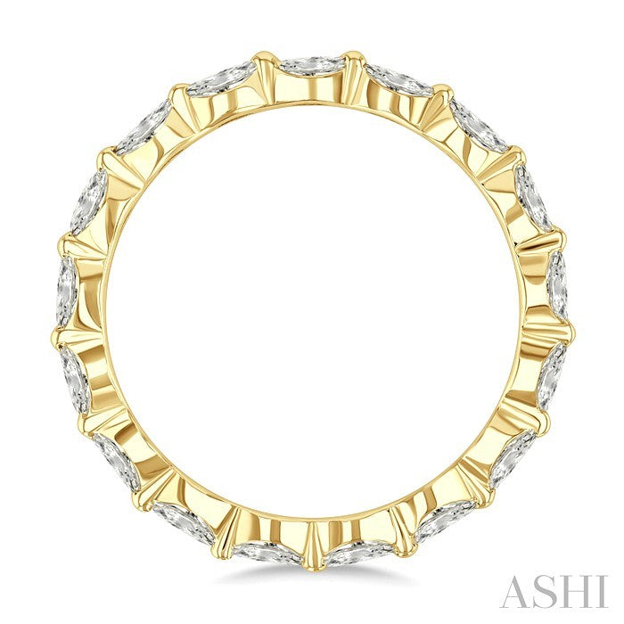 Marquise Shape Eternity Diamond Wedding Band