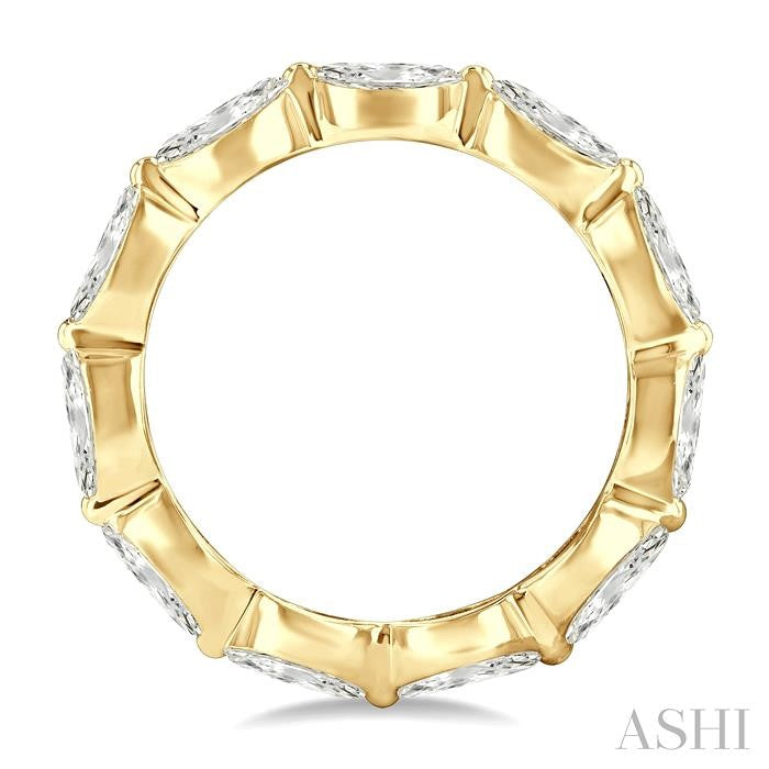 Marquise Shape East-West Eternity Diamond Wedding Band